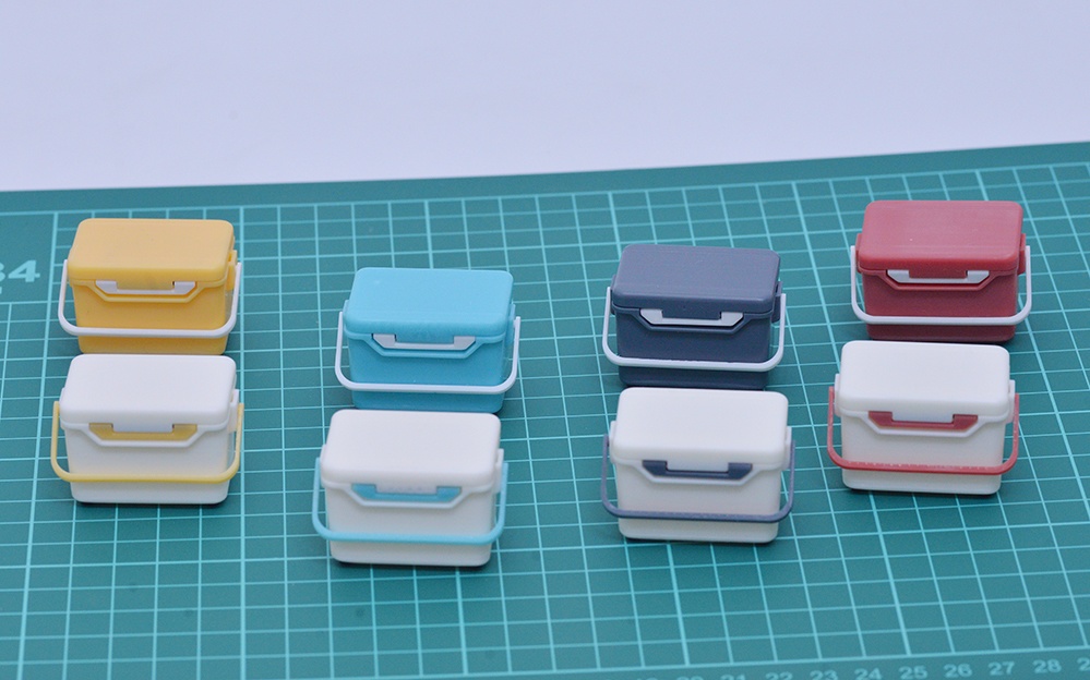 1/12 クーラーボックス(20L相当サイズ) 3Dプリンタ出力未塗装キット