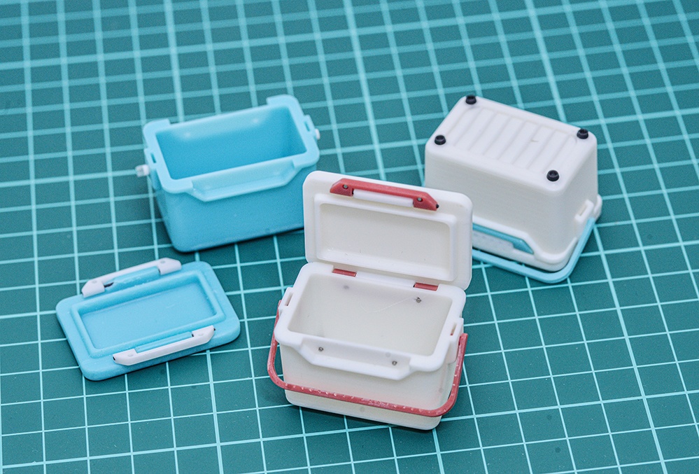 1/12 クーラーボックス(20L相当サイズ) 3Dプリンタ出力未塗装キット