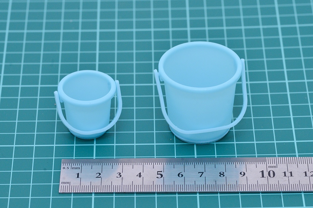 1/8 プラバケツセット(大小2個) 3Dプリンタ出力パーツ