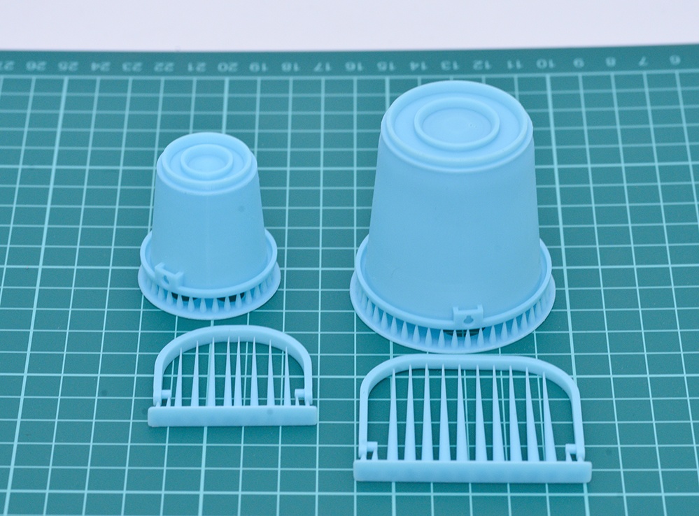 1/6　プラバケツセット(大小2個)　3Dプリンタ出力パーツ