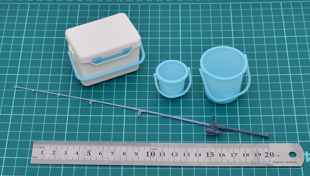 1/8 クーラーボックス(20L相当サイズ) 3Dプリンタ出力未塗装キット