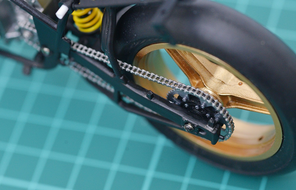 1/12 RGB500用チェーン、スプロケットセット 3Dプリンタ出力未塗装キット