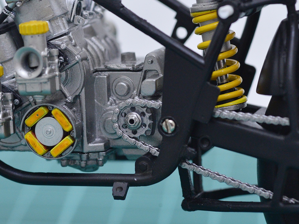 1/12 RGB500用チェーン、スプロケットセット 3Dプリンタ出力未塗装キット