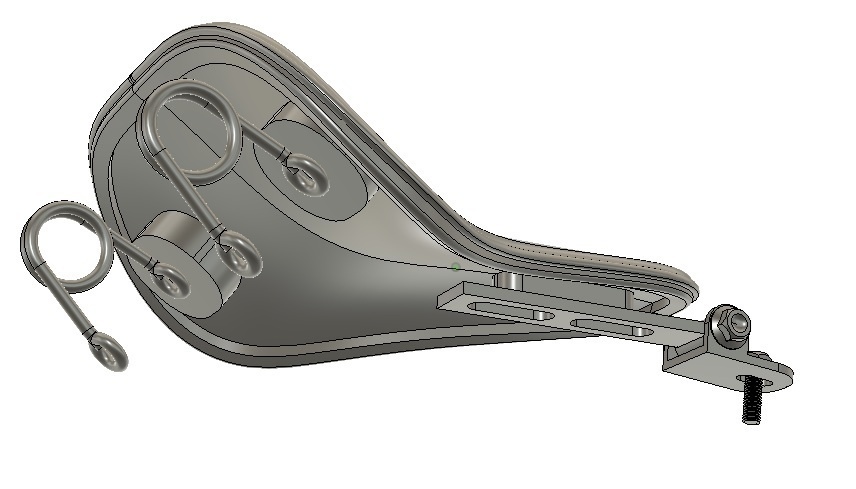 1/12 汎用ソロシート 3Dプリンタ出力未塗装キット