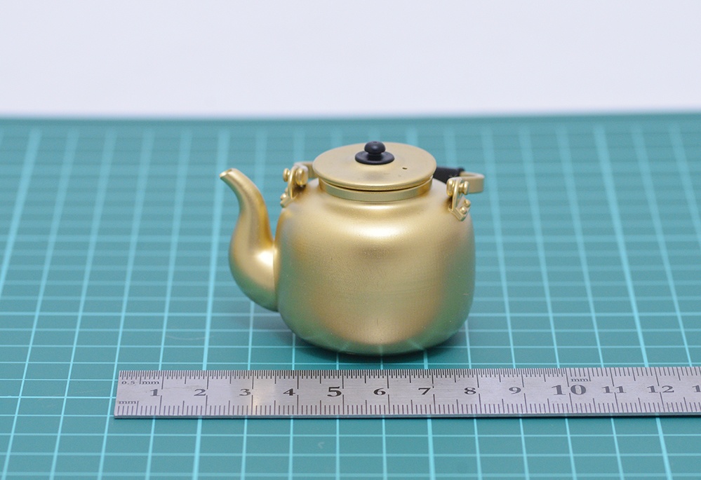 1/6 ヤカンミニチュア 3Dプリンタ出力未塗装キット (1/8もあり)