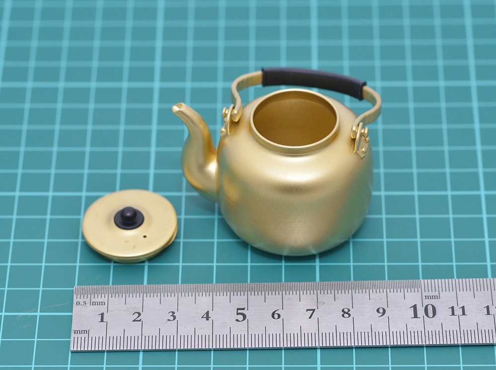1/6 ヤカンミニチュア 3Dプリンタ出力未塗装キット (1/8もあり)