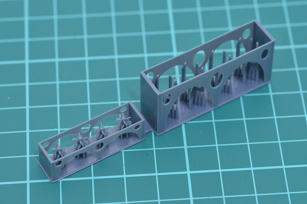 1/72 航空魚雷用プロペラ+安定板(九七艦攻等用) 3Dプリンタ出力未塗装キット