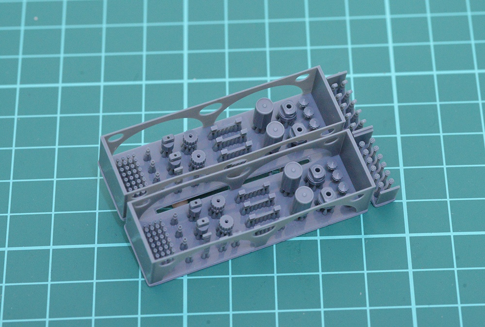 1/12　汎用サスペンションリザーブタンク、プリロード調整タンク　3Dプリンタ出力未塗装キット