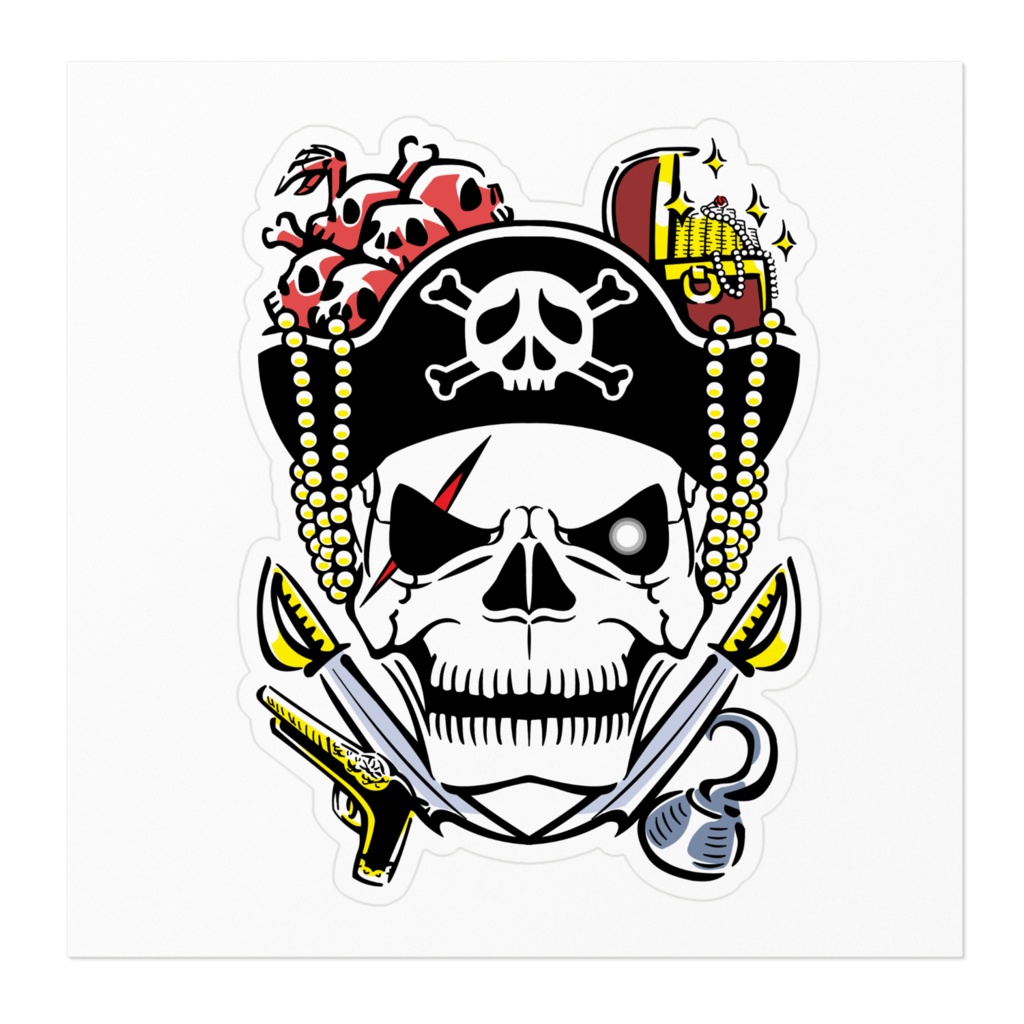 髑髏海賊2(ステッカー)