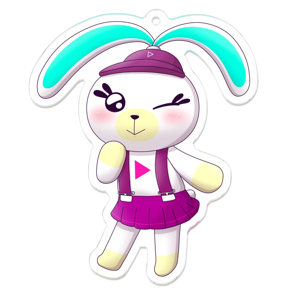 アクリルキーホルダー(白うさぎ)