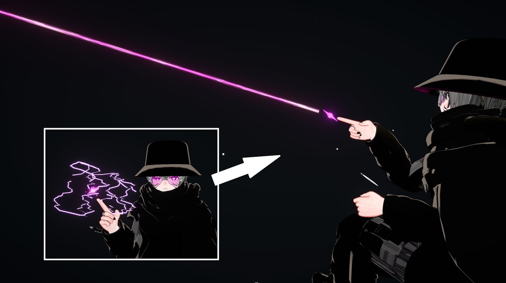 【VRChat想定/MA対応】死のビームギミック G-014