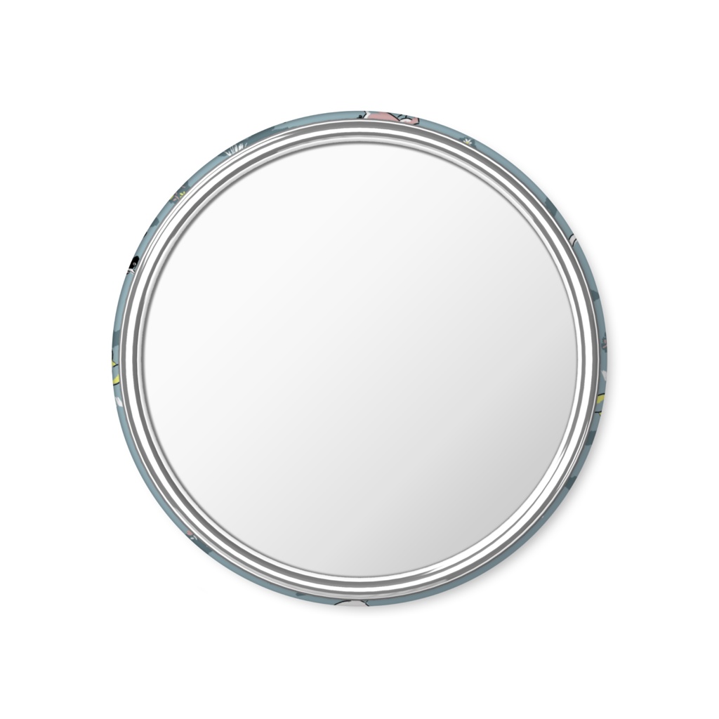 草原の馬ミラー(ブルー)