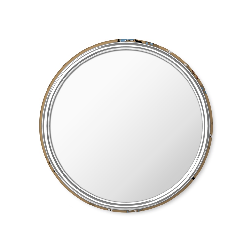 草原の馬ミラー(ブラウン)