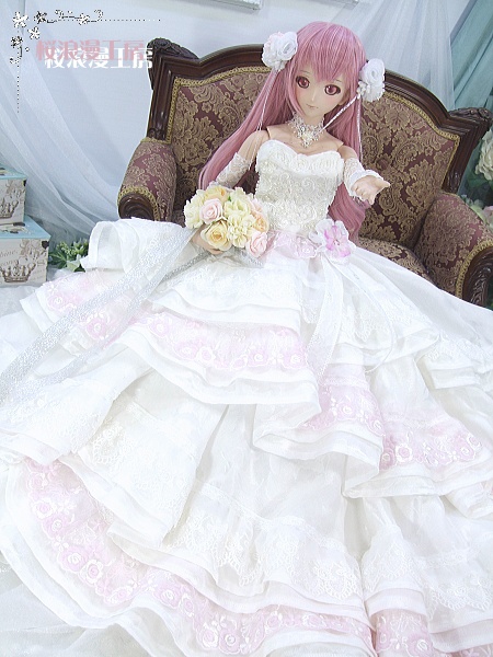 ドルフィードリーム( M~L胸対応)ウェディングドレスセット< Carino >