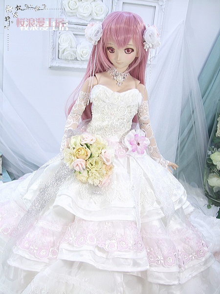 ドルフィードリーム( M~L胸対応)ウェディングドレスセット< Carino >