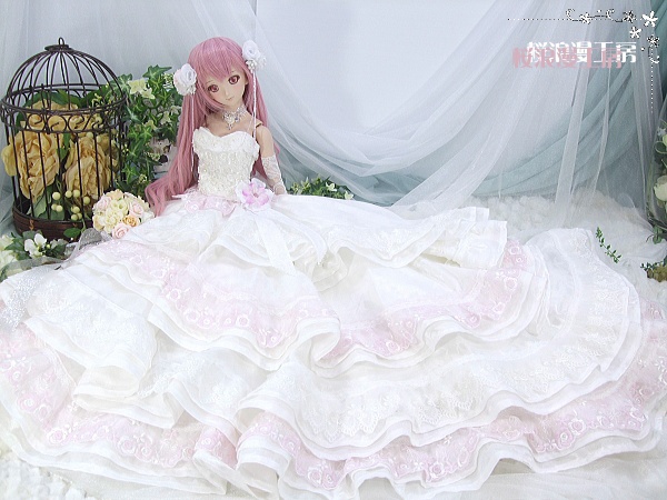 ドルフィードリーム( M~L胸対応)ウェディングドレスセット< Carino >