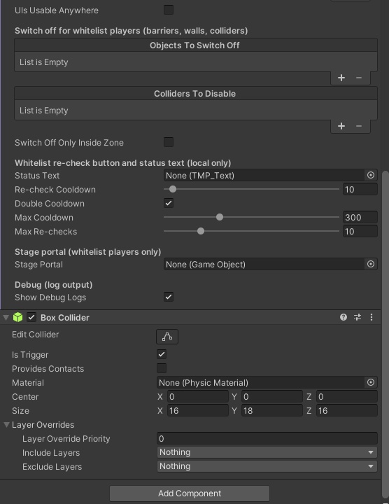 RestrictedZone Whitelist System