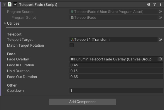 Teleport Trigger Fade