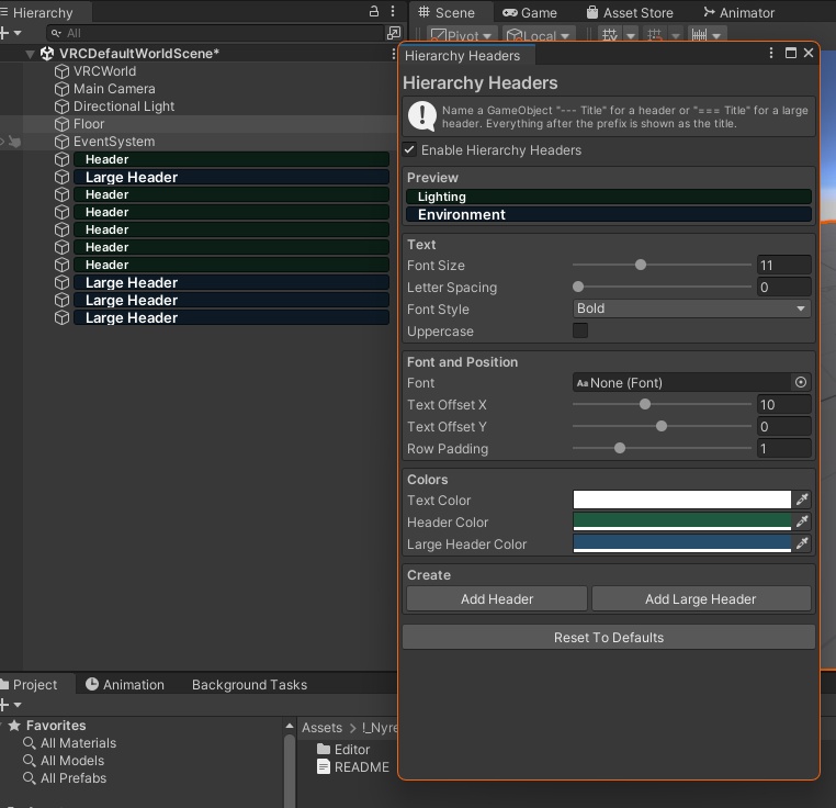 Hierarchy Headers