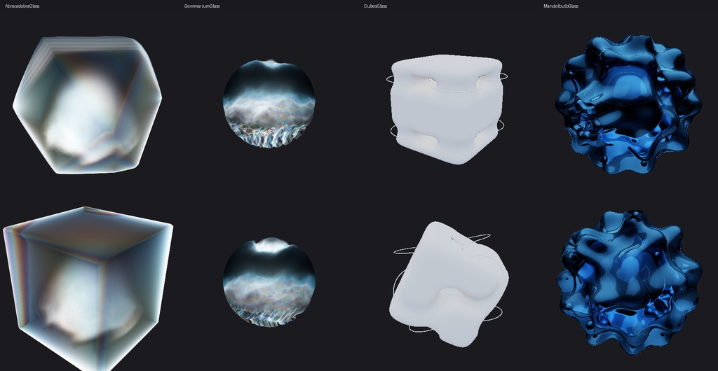 Nyrex Raymarched Objects - 4 Shaders / レイマーチング シェーダー4種セット