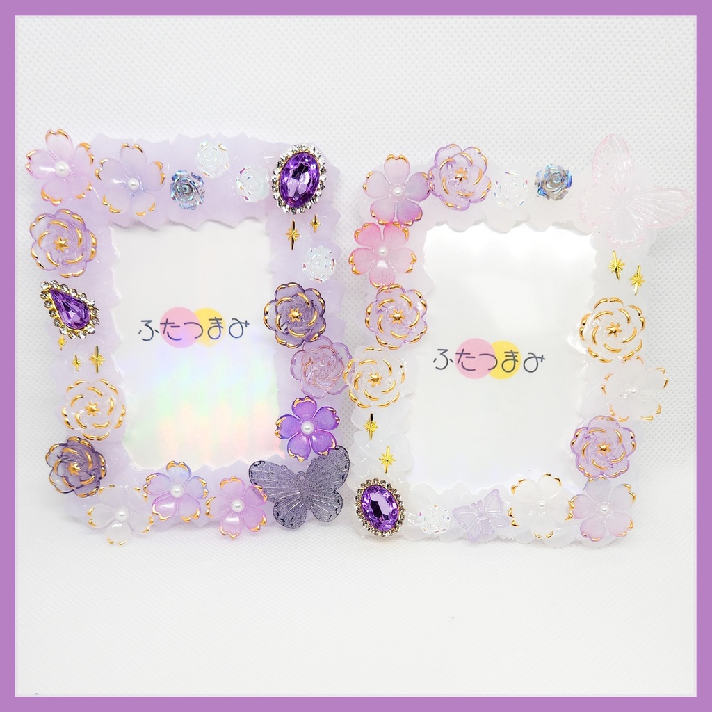 蝶🦋花パープル B8ホイップデコケース