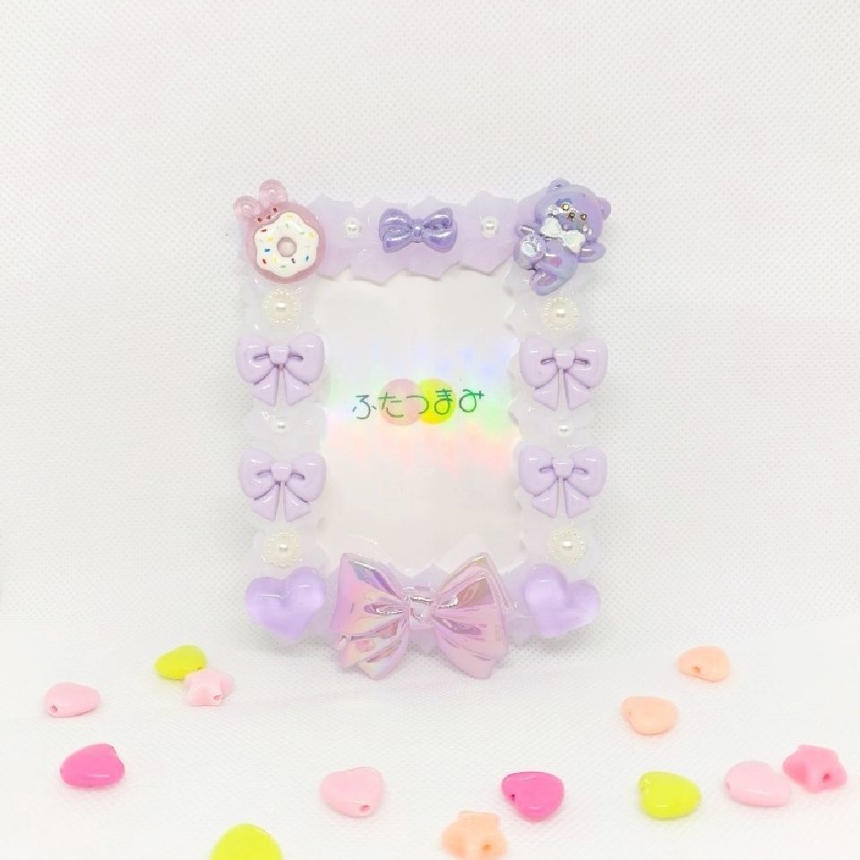 パープルリボン🎀B8サイズ硬質ホイップデコケース