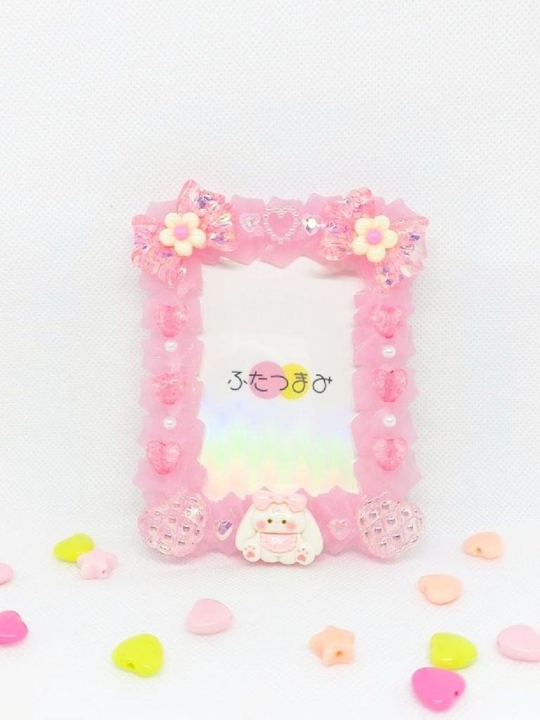 ピンクうさぎ🐰B8サイズ硬質ホイップデコケース