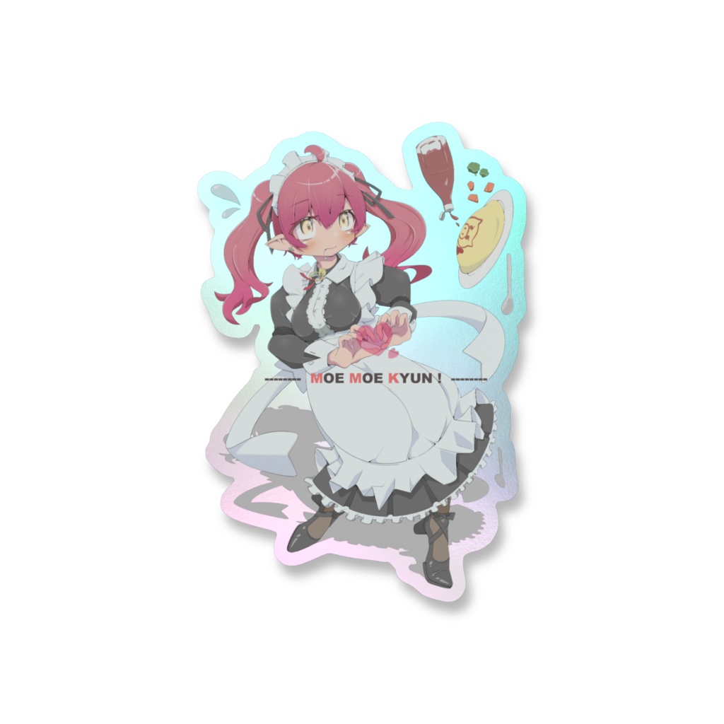 【復刻版】かちくちゃんオーロラステッカー