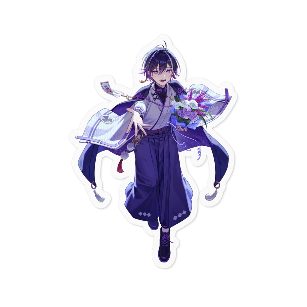 【夜百すがら】ステッカー4種100mm※各種別売り〈キービジュ/誕生日2022/SDキャラ/ロゴ〉