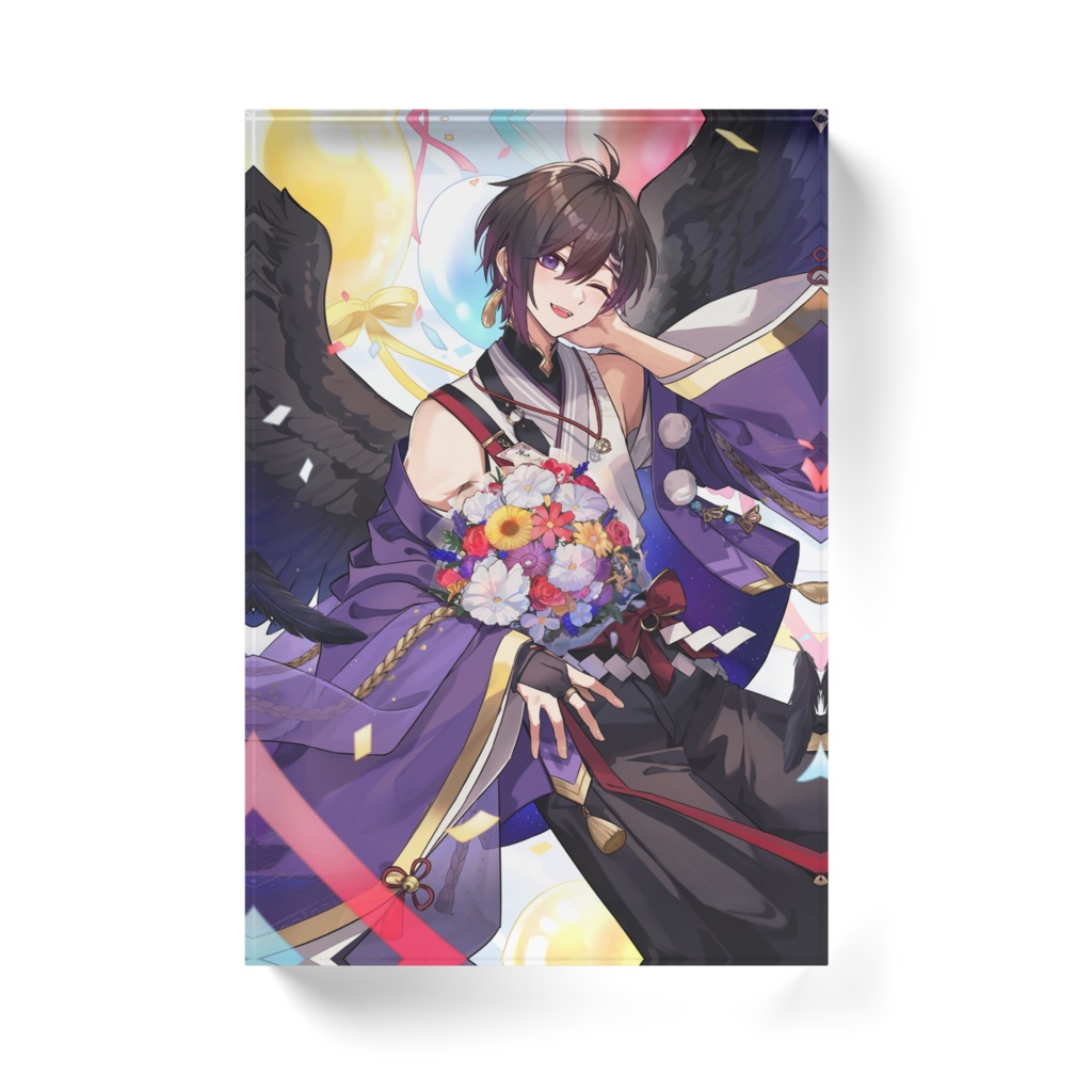 【夜百すがら】アクリルブロック(誕生日2023ver.)〈100mm×148mm〉