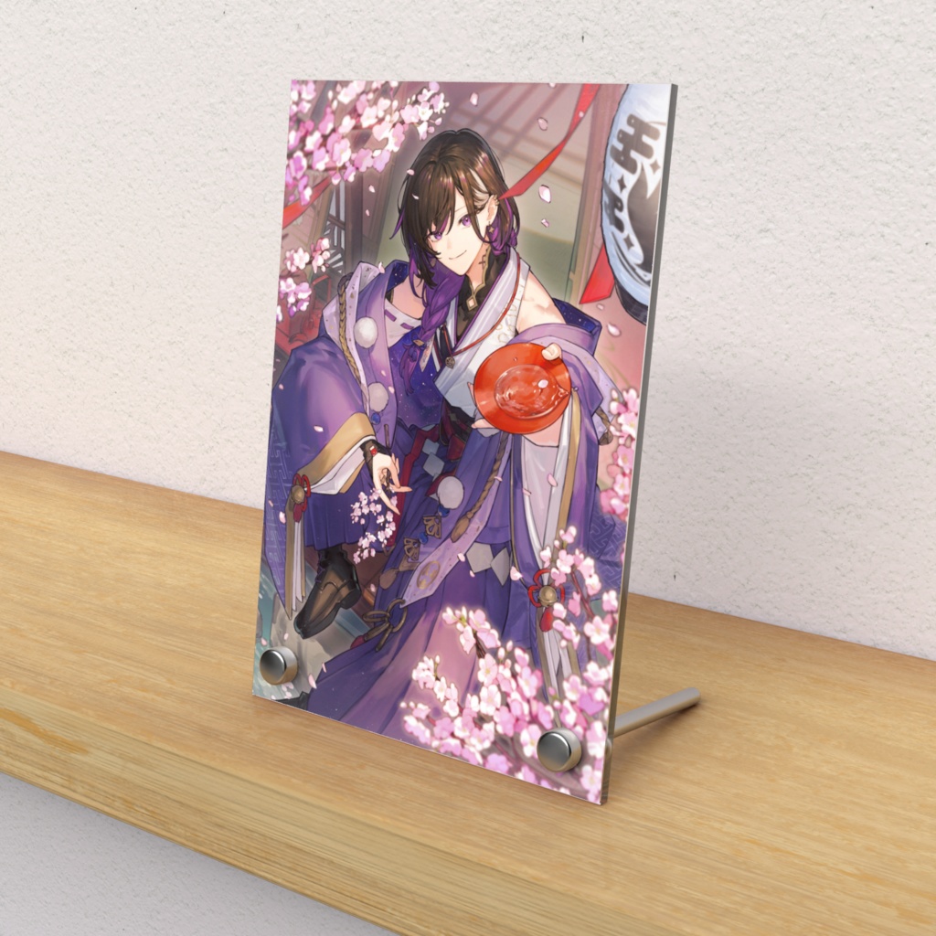 【夜百すがら】アクリルフォトパネル（4周年ver.）〈100mm×148mm〉