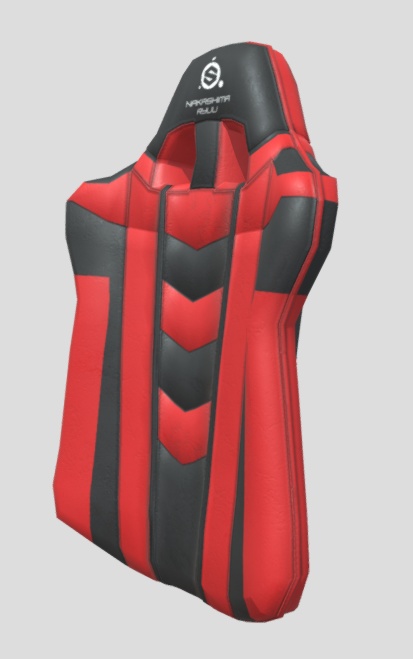 [VRM/Unity]  Red Gamer Chair (re-Uploaded new Zip 7/27)