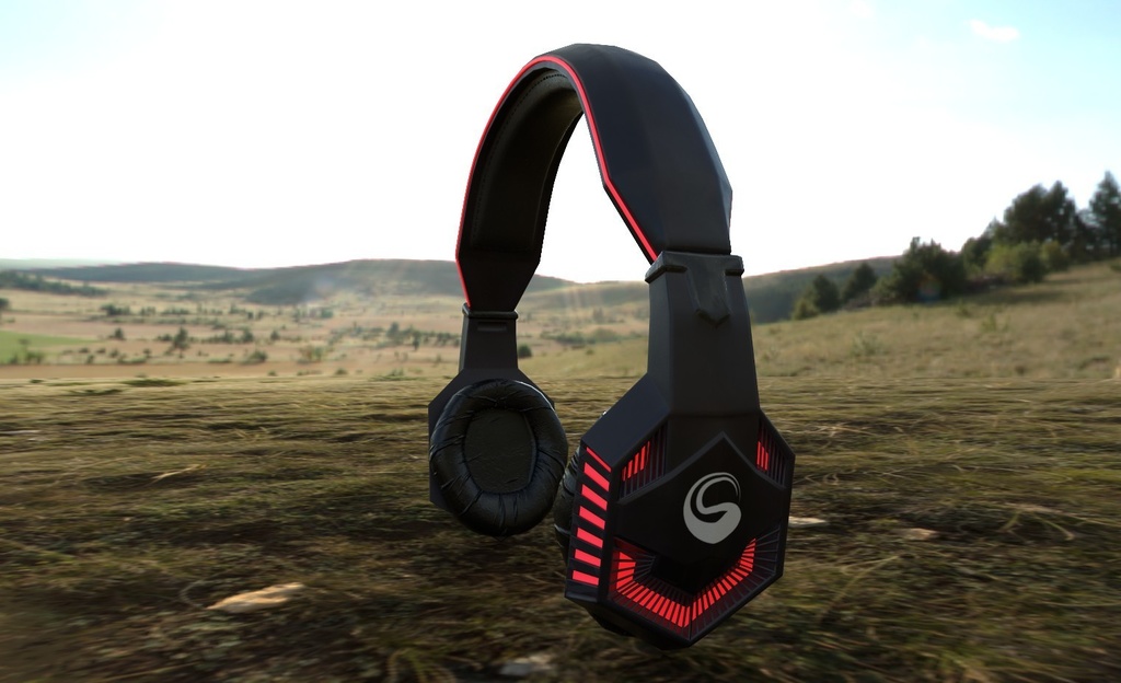 [VRM/Unity] RGB Lights Gamer Headset