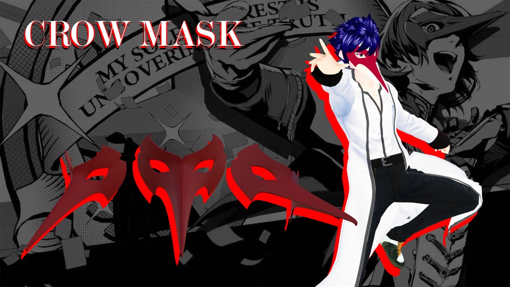 [VRM/Unity] Crow Mask