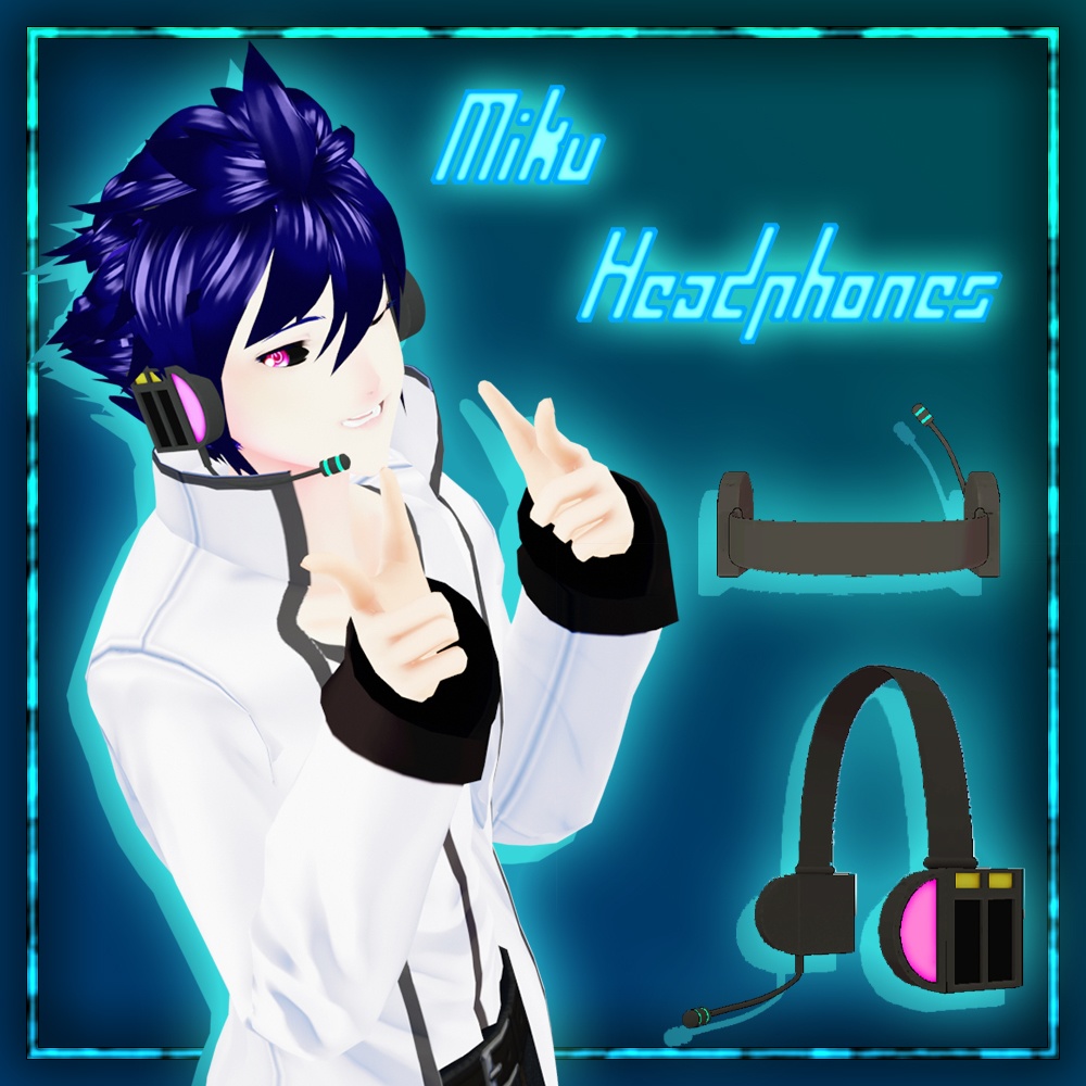 [VRM/Unity] Miku Headphones