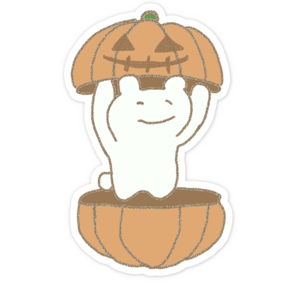 かぼちゃくまシール