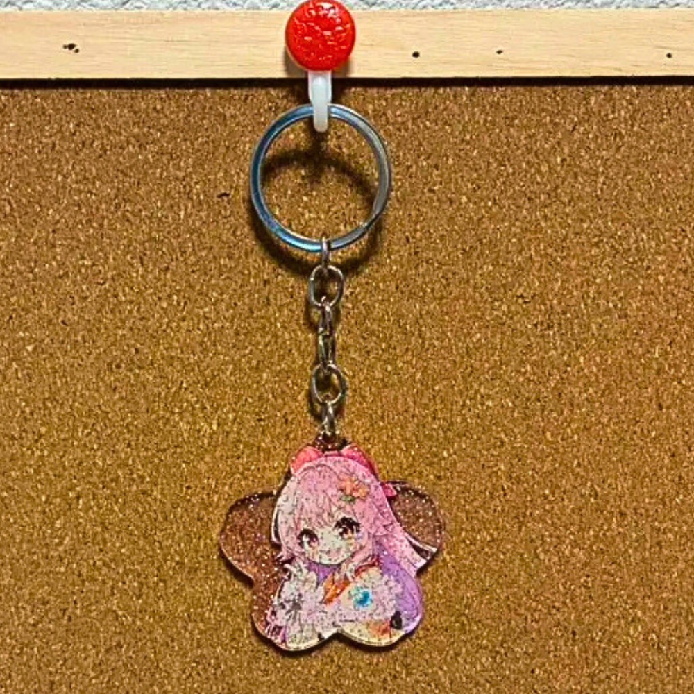 桜咲くキーホルダー