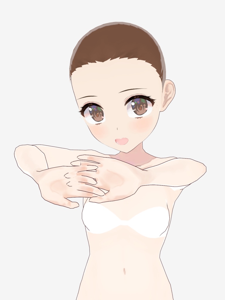 【FreeDL】(.vroid)無料素体・自作プリセット女性ちゃん【VRoid正式版】