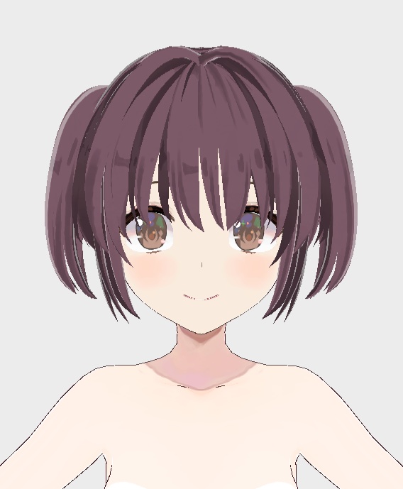 【FreeDL】(.png/.vroid)3種の美少女イラスト風髪テクスチャ素材(VRoid)