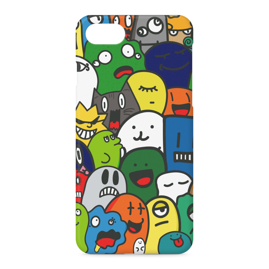 きゃらくたーぎっしりiPhoneケース