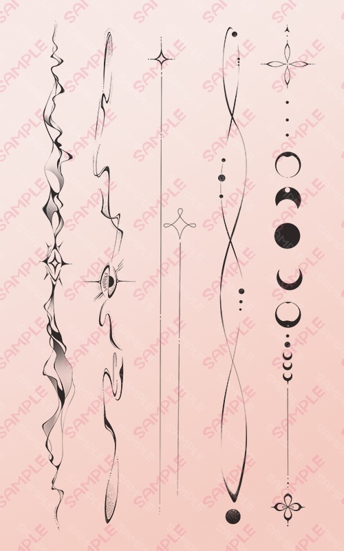 スターラインのタトゥテクスチャ5種セット