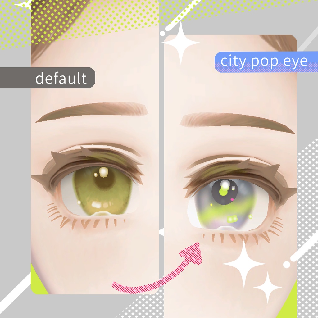 【無料配布】City POP EYE /マリシア専用アイテクスチャ