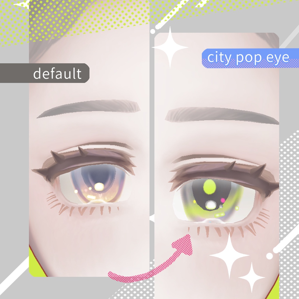 【無料配布】City POP EYE /マリシア専用アイテクスチャ
