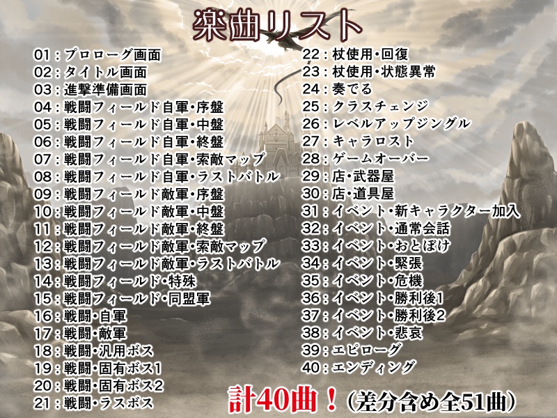 SRPG音楽素材集「イルジオン戦記」vol.1