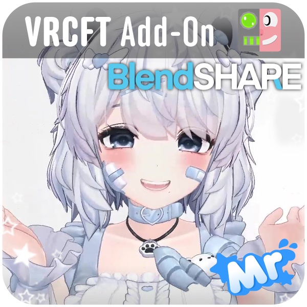 「クマリ」 (Kumaly) VRCFT (Face Tracking/顔追跡) Add-On