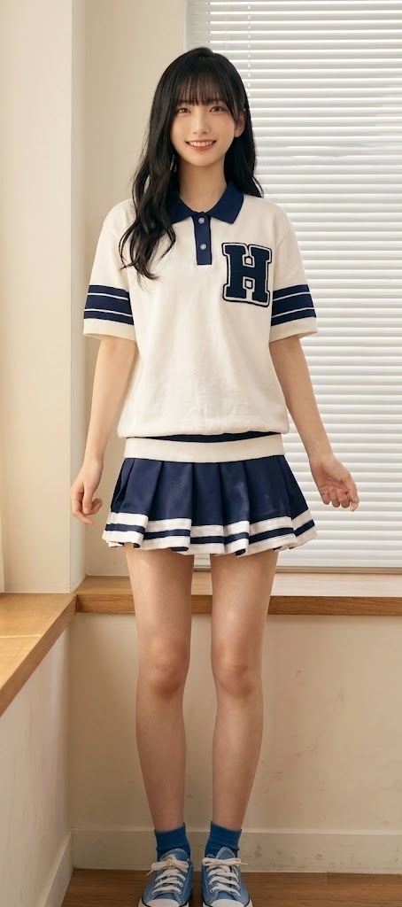 昭和チアガール室内ダンス編（ＡＩ生成・２分動画）