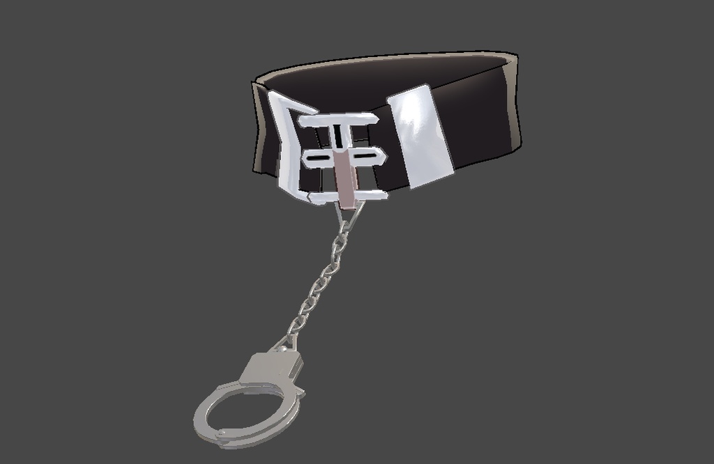 【VRChat用】手錠のネックレス Handcuffs Necklace