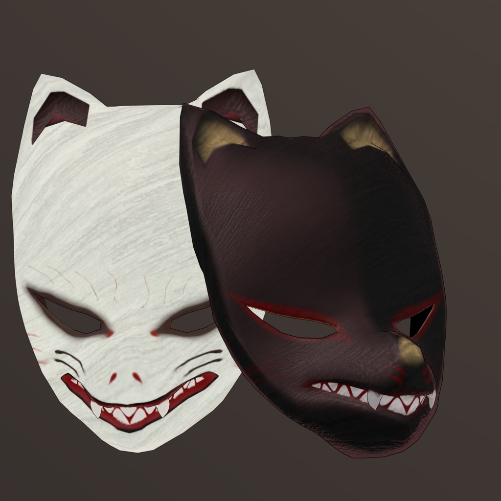 【VRChat向け】 キツネお面