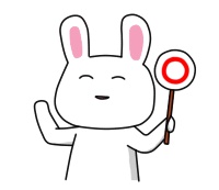 【缶バッジ】微笑みのうさぎ