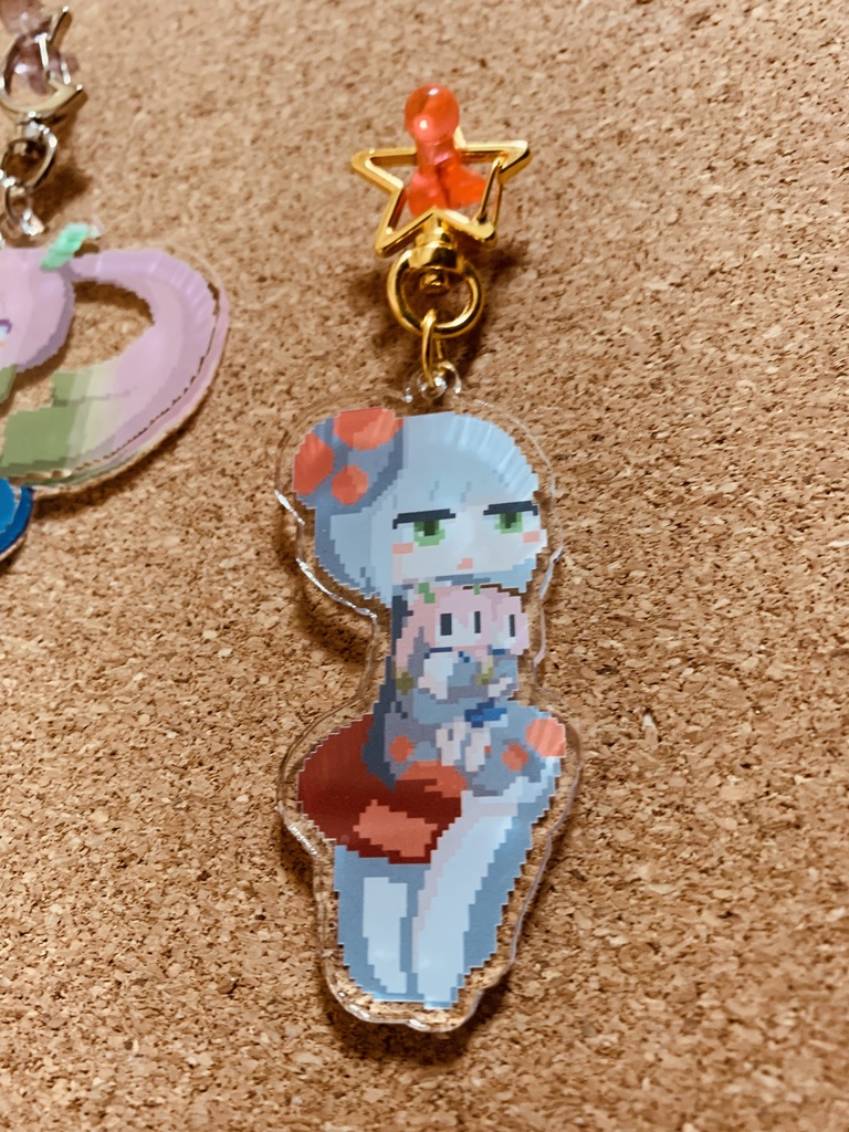こぬ(赤)アクリルキーホルダー